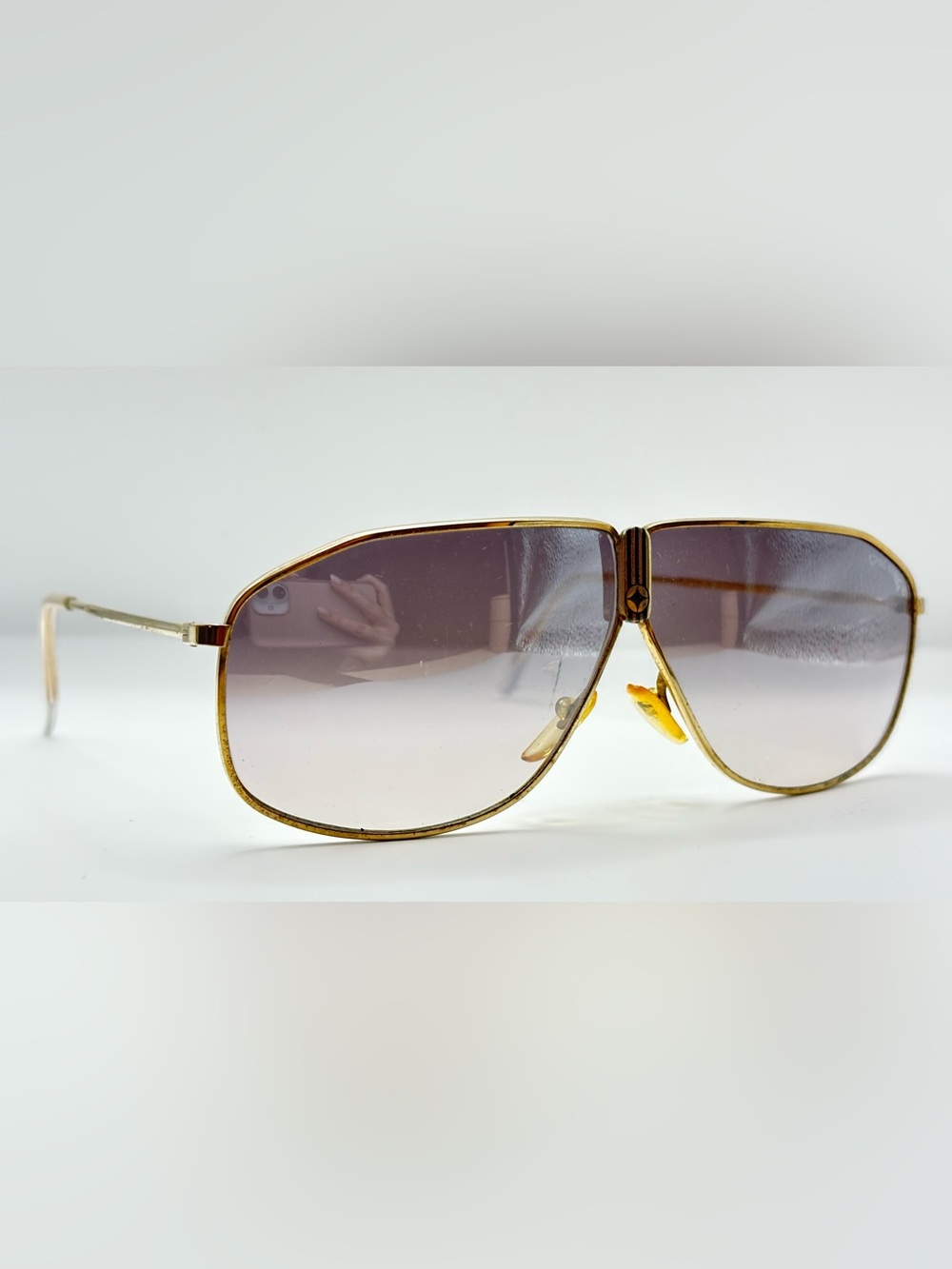 Spalding Gold Pilot Sunglasses Frames Only